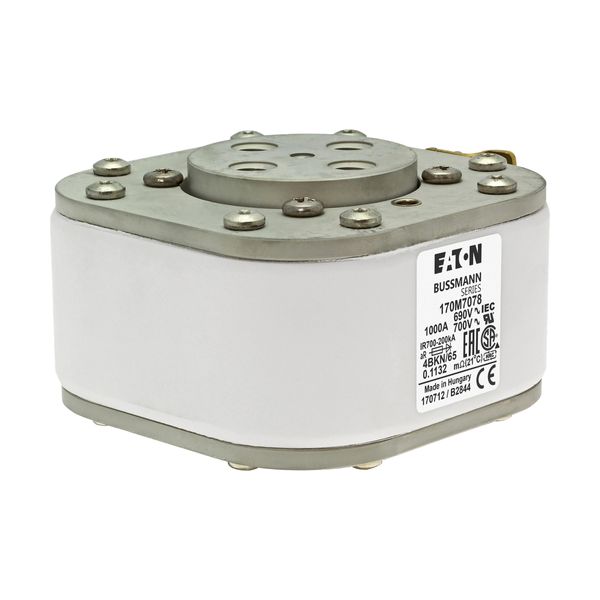 Fuse-link, high speed, 1000 A, AC 690 V, size 4, 105 x 120 x 67 mm, aR, IEC, UL, single indicator image 16