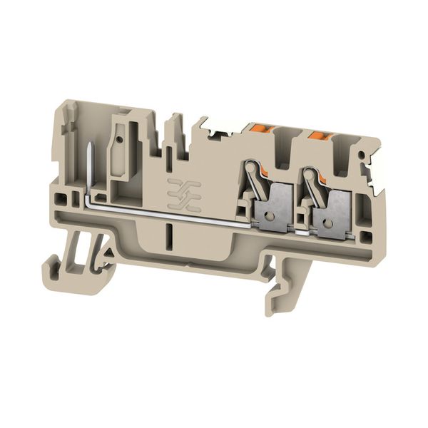 Feed-through terminal block, PUSH IN, 2.5 mm², 800 V, Number of connec image 1