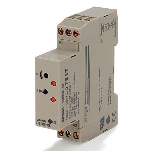 Timer, DIN rail mounting, 17.5 mm, 24-230 VAC/VDC, on-delay, 0.1 s-120 image 3