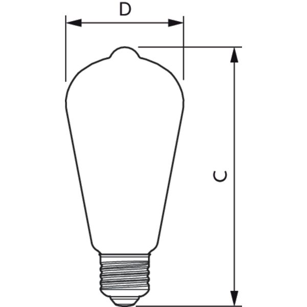 CLA LEDBulb D 7.2-60W ST64 E27 827 CL image 3