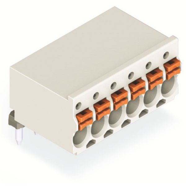 2091-1376 1-conductor THT female connector angled; push-button; Push-in CAGE CLAMP® image 3