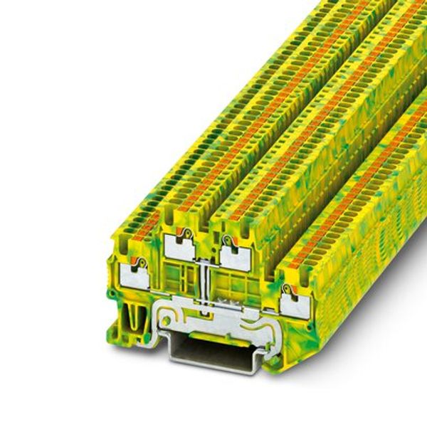 Protective conductor double-level terminal block image 3