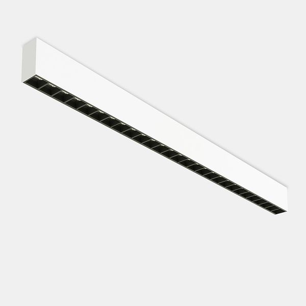 Lineal lighting system Infinite Pro 1700mm Surface Hexa-Cell 25.62W LED warm-white 3000K CRI 80 ON-OFF Grey IP40 1197lm image 1