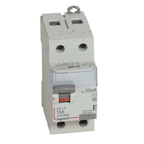 RCD DX³-ID - 2P - 230 V~ - 16 A - 10 mA - AC type image 1