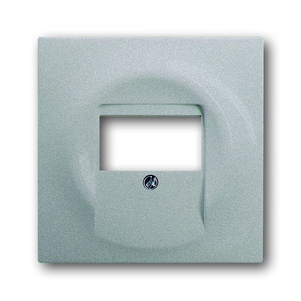 1766-783 CoverPlates (partly incl. Insert) carat® Aluminium silver image 1