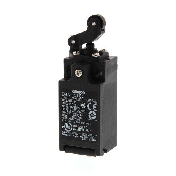 Safety Limit switch, D4N, M20 (1 conduit), 2NC/1NO (MBB contact/slow-a image 2