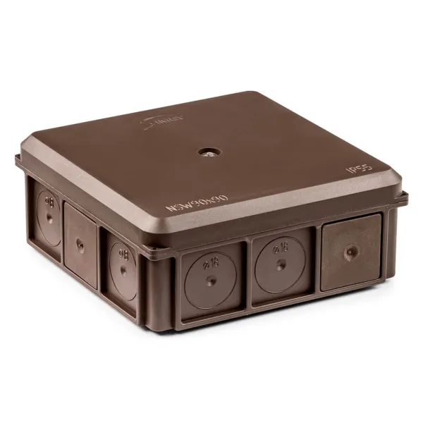 Surface junction box NSW90x90 brown image 2