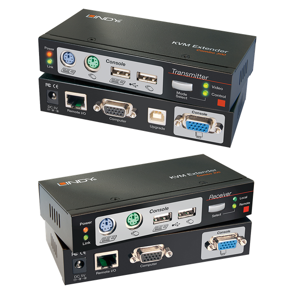 300m Cat.6 VGA, USB & PS/2 KVM Extender Combo Extend VGA, USB or PS/2 over a Cat.6 cable image 1