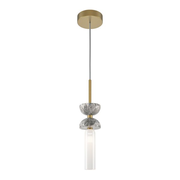 Modern Kyoto Pendant lamp Gold and grey image 1