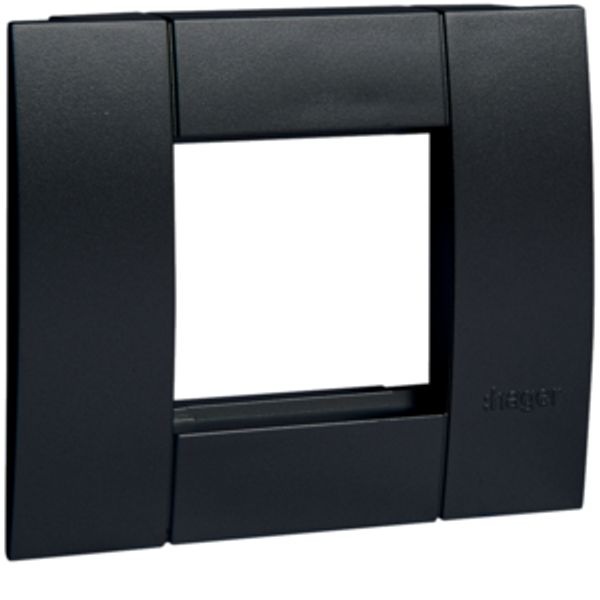 Outlet box 1 pang 45x45x black image 1