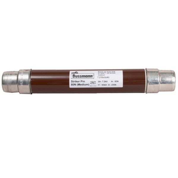 Fuse-link, medium voltage, 63 A, AC 7.2 kV, 2", 51 x 292 mm, back-up, DIN, with striker image 1