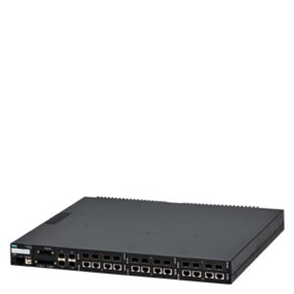 6GK6222-6AB00-5CN0-Z A00+B06+C06+D06+E06+F01+G01 RUGGEDCOM RST2228 is a field modular, fully managed Layer 2 Ethernet switch with 4 x 1/10 GBit/s and 24 x 100/1000 MBit/s non-blocking image 1