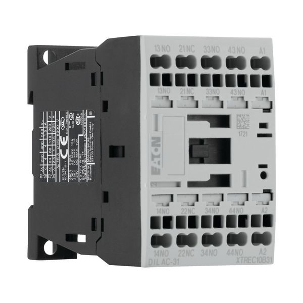 Contactor relay, 24 V 50 Hz, 3 N/O, 1 NC, Spring-loaded terminals, AC operation image 14