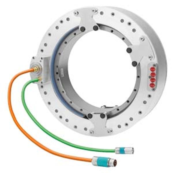 SIMOTICS T torque motor; components 3-phase synchronous motor; integrated precision and power cooler; axial cable outlet; Diameter 440 mm image 1