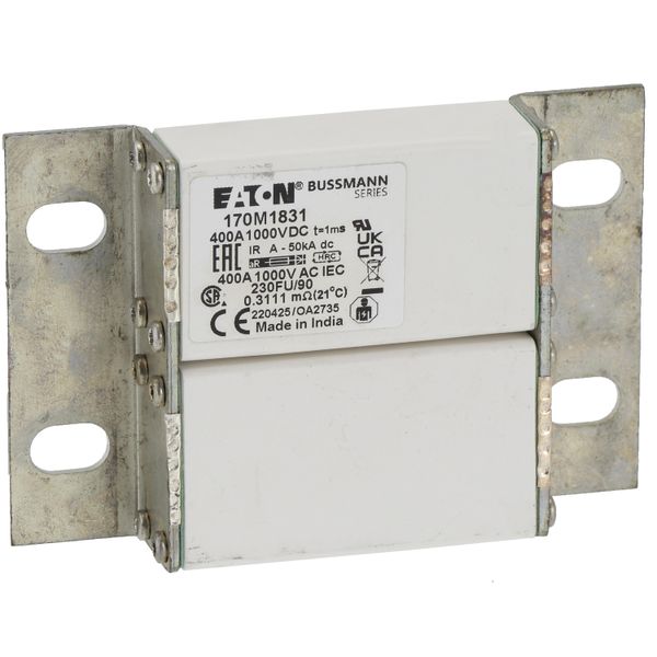 Fuse-link, high speed, 400 A, DC 1000 V, size 230, 24 x 78 x 115 mm, aR, IEC image 9