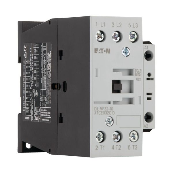 Contactor, 4 pole, AC operation, AC-1: 32 A, 1 N/O, 110 V 50 Hz, 120 V 60 Hz, Screw terminals image 7