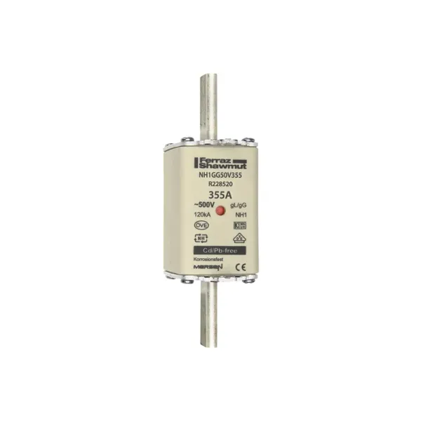 Fuse-link NH1 gG 500VAC 355A live tags Double indicator image 2