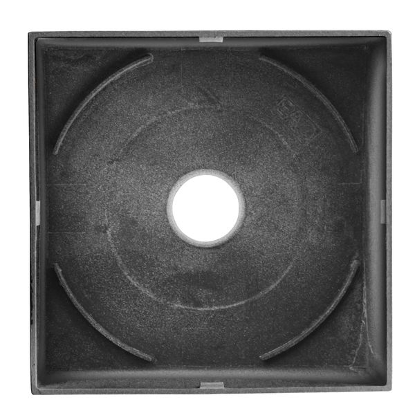 Plug over housing anthracite square zinc die cast image 3