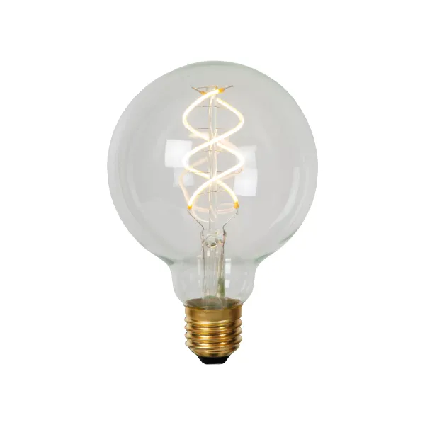 Lucide G95 - Filament bulb - Ø 9,5 cm - LED Dim. - E27 - 1x5W 2700K - Transparant image 1