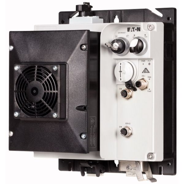Speed controllers, 8.5 A, 4 kW, Sensor input 4, 180/207 V DC, AS-Interface®, S-7.4 for 31 modules, HAN Q5, with manual override switch, with fan image 2
