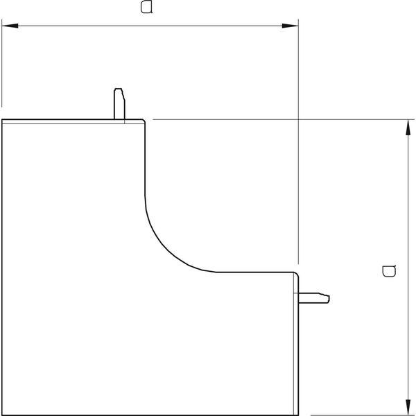 WDK HI60090GR Internal corner cover  60x90mm image 2