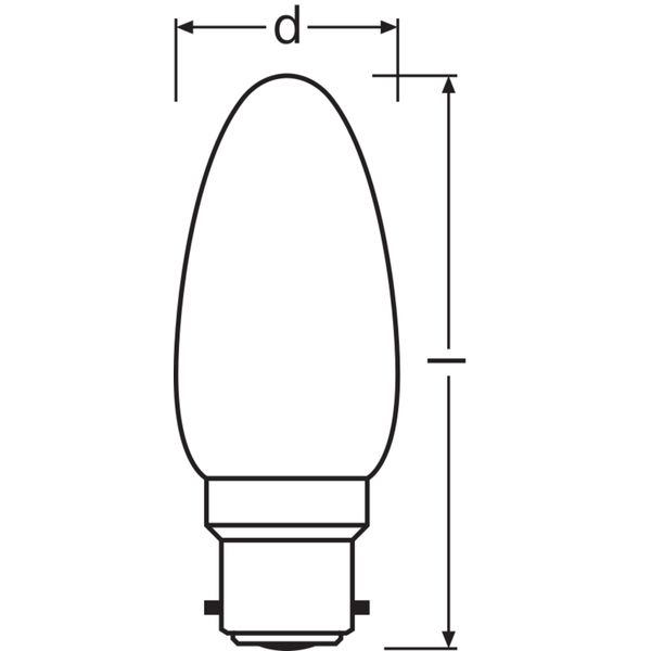 LED Retrofit CLASSIC B 4W 827 Frosted B22d image 8