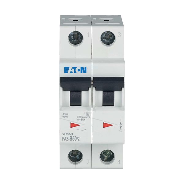 Miniature circuit breaker (MCB), 50 A, 2p, characteristic: B image 5