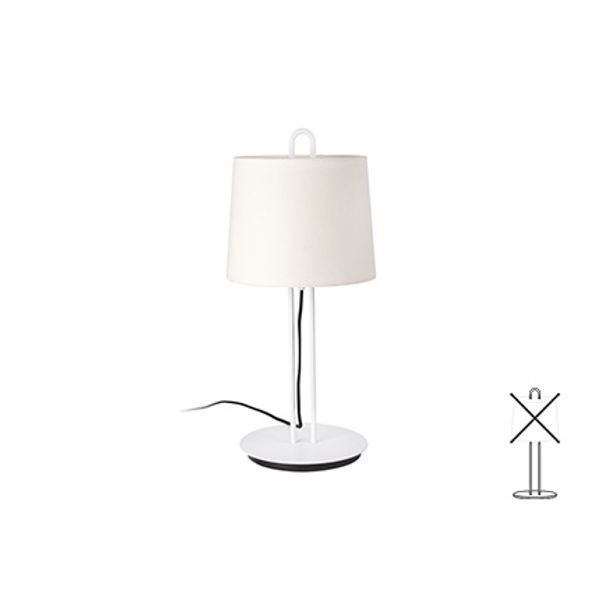 MONTREAL TABLE LAMP WHITE 1xE27 image 1