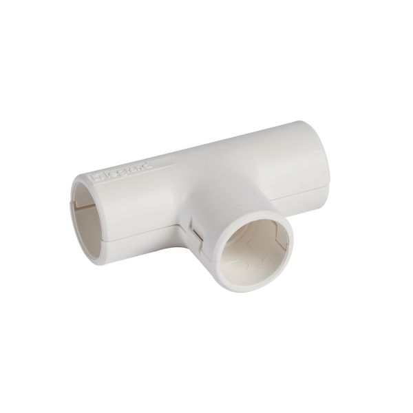 Tee IP40 Ø20mm - white RAL9010 antimicrobial image 1