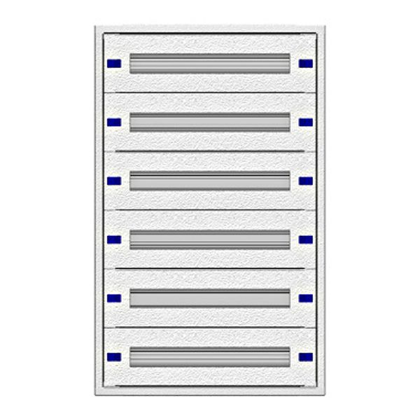 Modular chassis 2-18K flat, 6-rows, depth 100 mm image 1