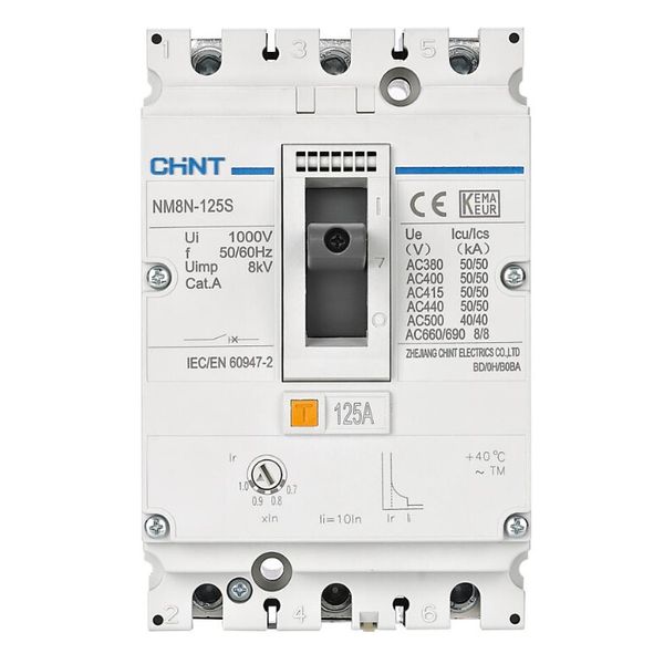 NM8NL-125 3P A RCD1 image 1