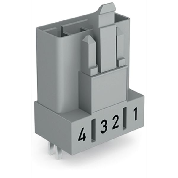 Plug for PCBs straight 4-pole gray image 2