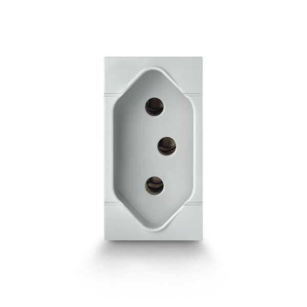 BRAZILIAN SOCKET 2P+E 10A - 250V GREY image 6