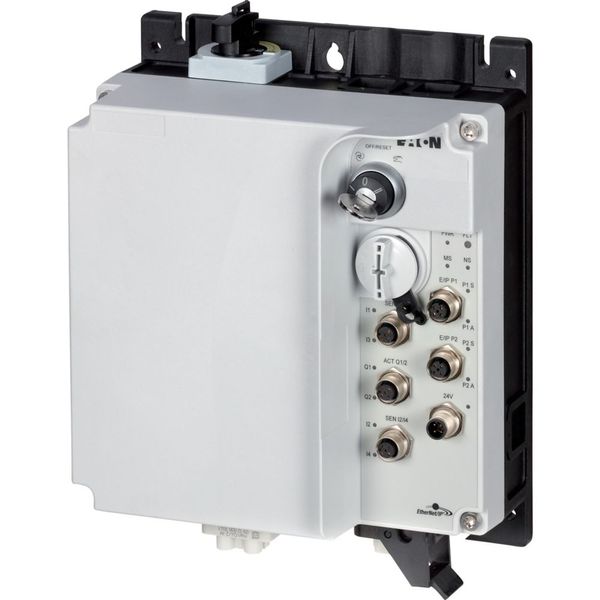 DOL starter, 6.6 A, Sensor input 4, Actuator output 2, 400/480 V AC, Ethernet IP, HAN Q4/2, with manual override switch image 1