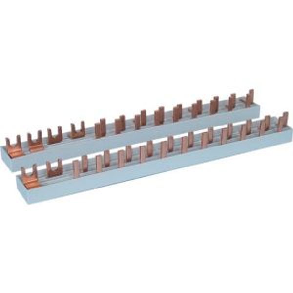 Phase busbar, 2-phases, 10qmm, fork connector+pin, 13SU image 2