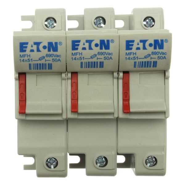 Fuse-holder, low voltage, 50 A, AC 690 V, 14 x 51 mm, 3P, IEC image 13