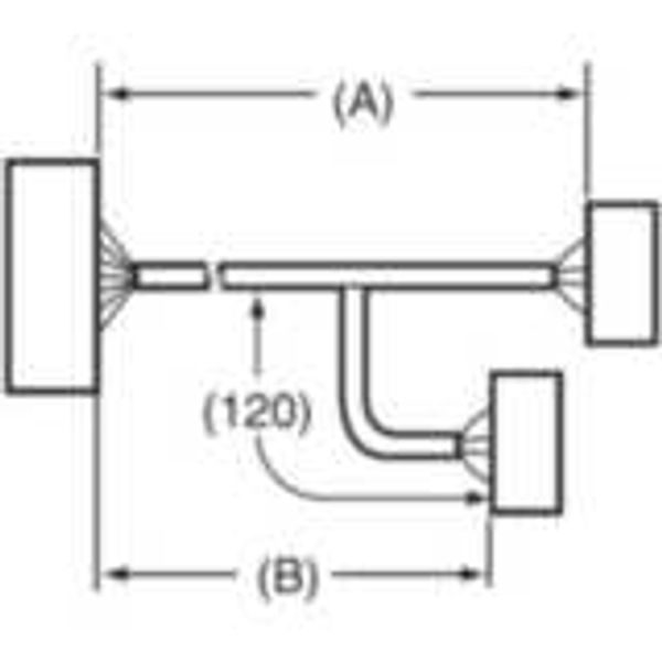 I/O connection cable for G70V with Siemens PLCs board 6ES7 421-1BL-0 A XW2Z8084C image 2