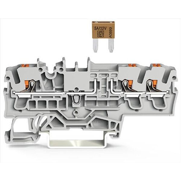 3-conductor fuse terminal block image 1