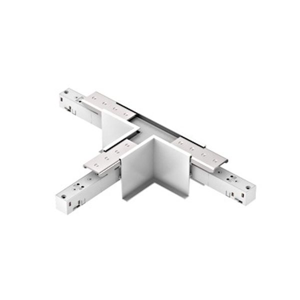 48V RECESSED TRACK T-CONNECTOR WHITE image 1