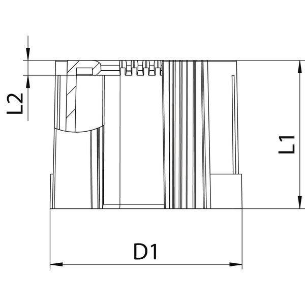 129 TB M25 SW Pipe end sleeve, separable metric M25 image 2