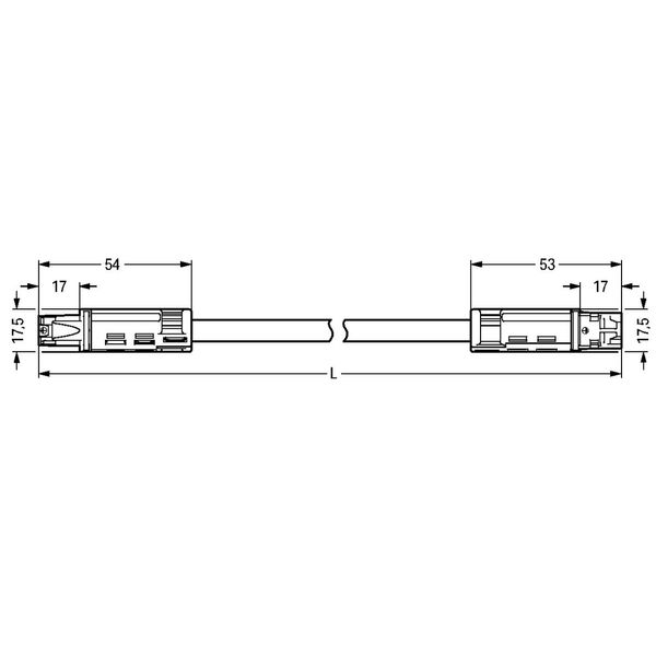 pre-assembled interconnecting cable Eca Socket/plug brown image 3