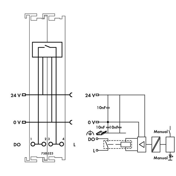 1-channel relay output AC 250 V 16 A light gray image 4