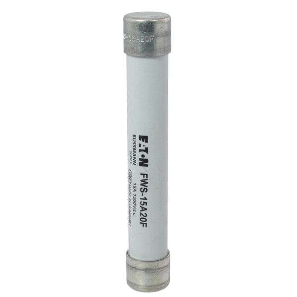 Fuse-link, high speed, 15 A, AC 1400 V, DC 1000 V, 20 x 127 mm, gS, IEC, BS image 14