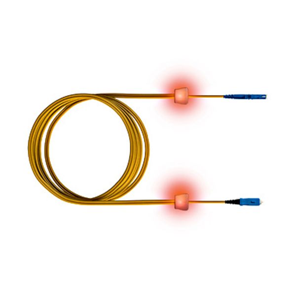 FO LED Patch Cord, Simplex, E2000/SC, E09/125, OS2, 10m image 1