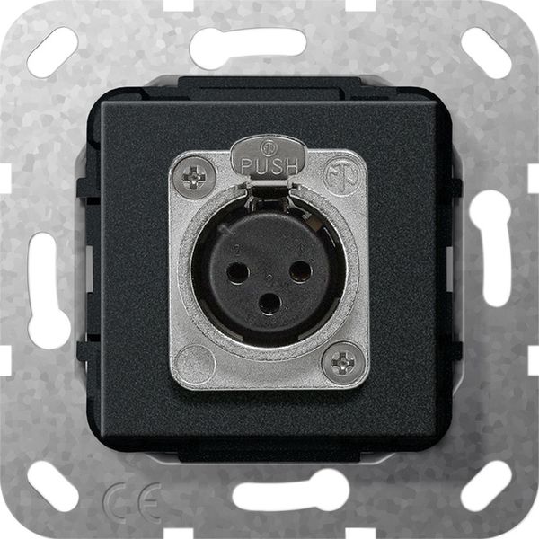 XLR jack D-series Insert black m image 1