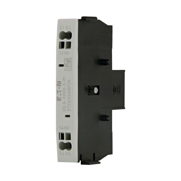 Auxiliary contact module, 1 pole, Ith= 16 A, 1 N/O, Side mounted, Push in terminals, DILA, DILM7 - DILM15 image 5