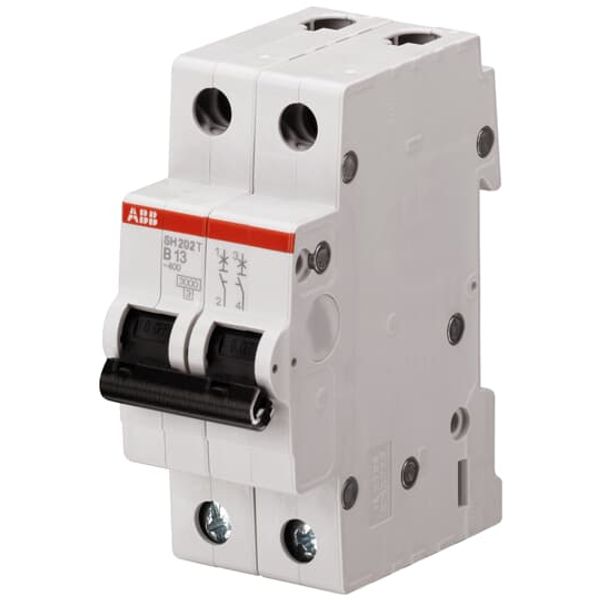 SH202T-B13 Miniature Circuit Breaker - 2P - B - 13 A image 1