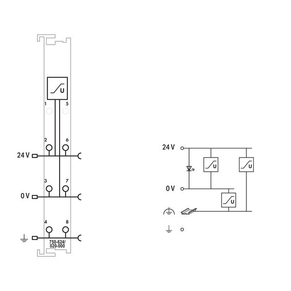 Filter module for field-side power supply (surge) 24 VDC Higher isolat image 7