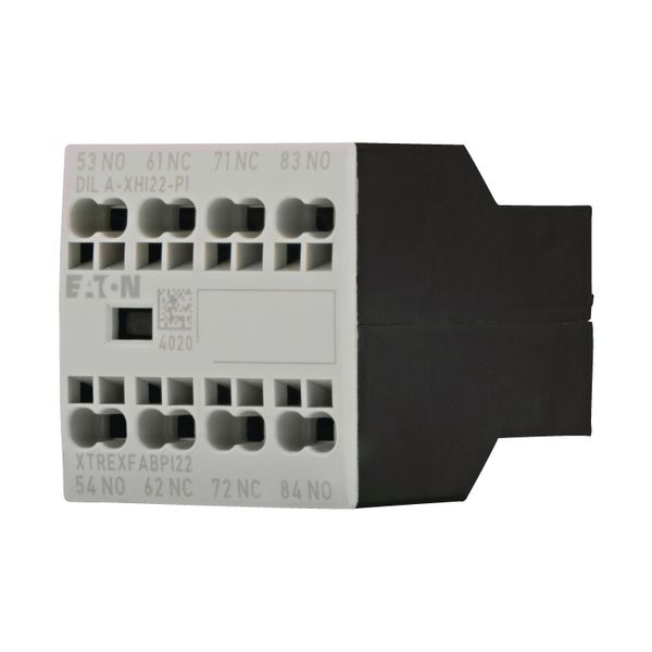 Auxiliary contact module, 4 pole, Ith= 16 A, 2 N/O, 2 NC, Front fixing, Push in terminals, DILA, DILM7 - DILM38 image 7
