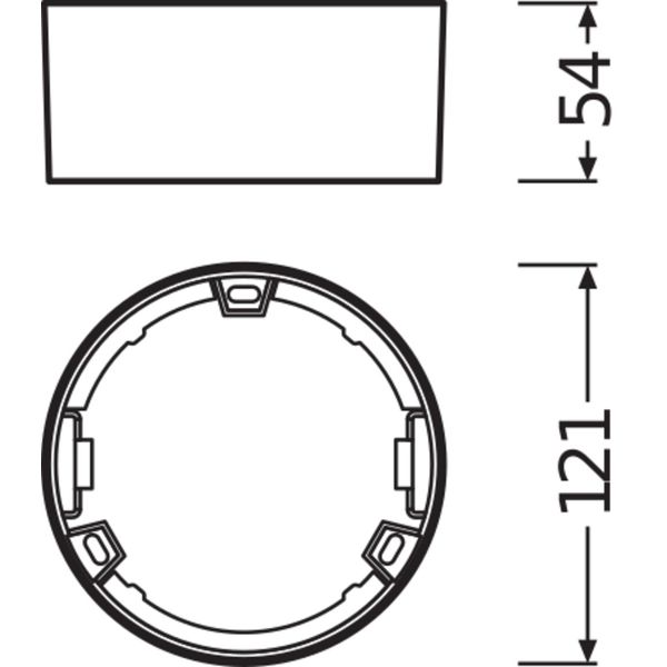 DOWNLIGHT SLIM ROUND FRAME 105 WT image 3